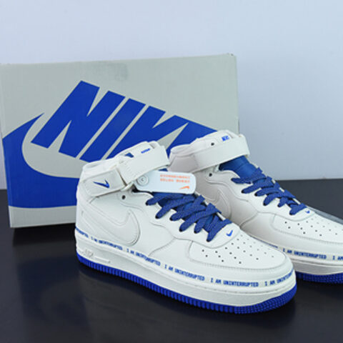 Uninterrupted×Nike Air Forece 1 Mid "MORE THAN" “米宝蓝中帮 签名涂鸦”满天星空军一号中帮货号:NU3060-686