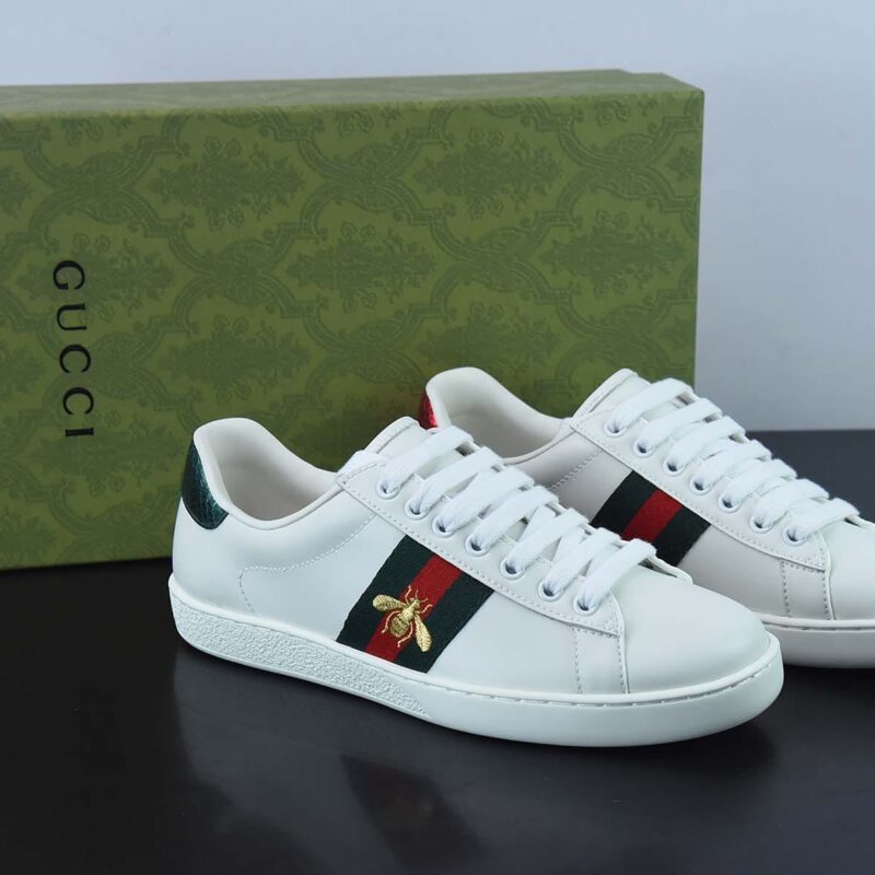 Gucci古驰 小白鞋系列 经典小蜜蜂低帮休闲板鞋