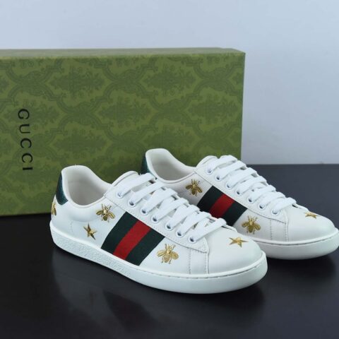 Gucci古驰 小白鞋系列 经典小蜜蜂低帮休闲板鞋