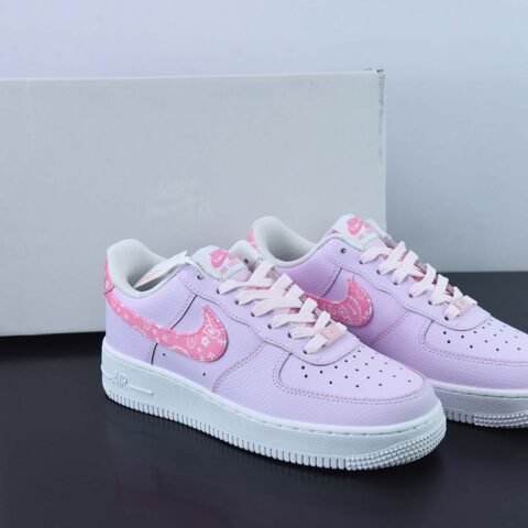 Nike Air Force 1 Low 粉腰果花 雾霾紫 空军一号低帮休闲运动板鞋 货号:FD1448-664