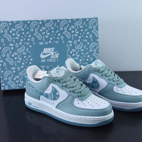 Nike Air Force 1 Low ’07 白蓝色腰果花 配色 空军一号低帮休闲板鞋货号:XM9612-092