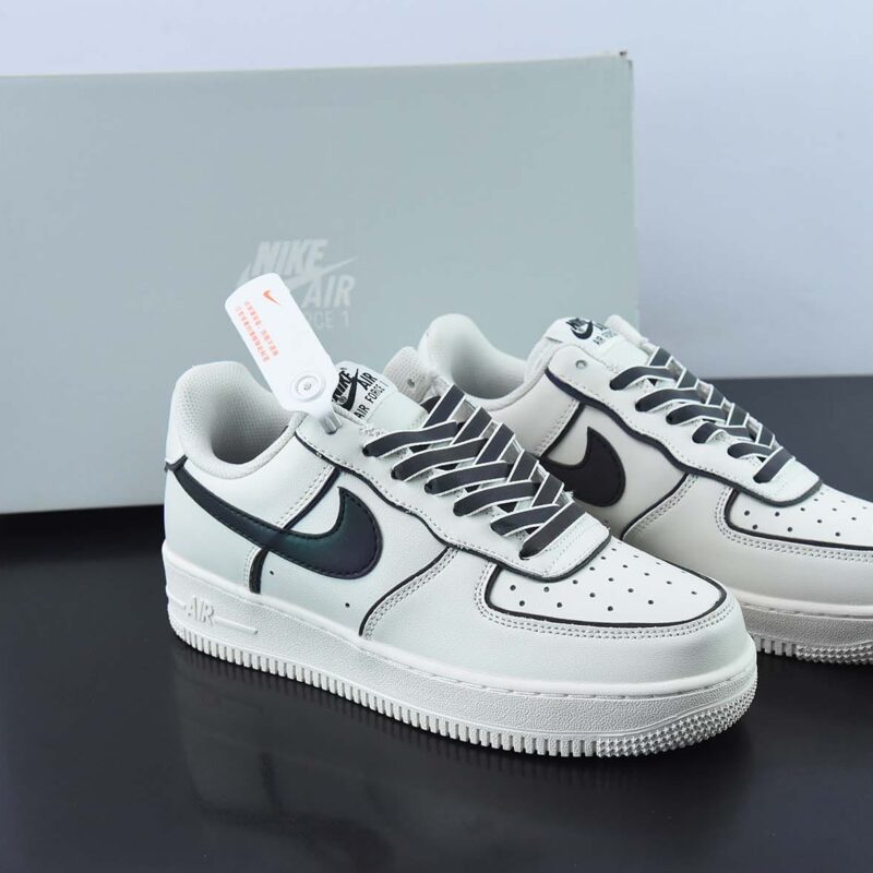 Nike Air Force 1 '07 Low 米黑炫彩“夜魔侠”空军一号低帮运动休闲板鞋货号:BQ0086-365