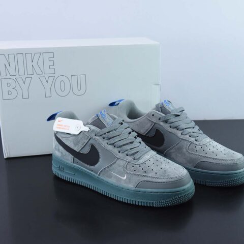 Nike Air Force 1 AF1 空军一号/低帮 灰黑 刺绣 解构货号:DD6709-002