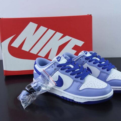NKDunk Low GS 'Blueberry' 白紫蓝莓低帮休闲板鞋 货号:DZ4456-100