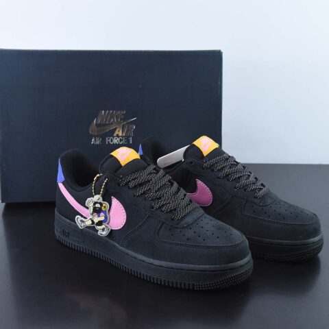 NIKE Air Force 1 '07 黑粉联名 联名空军一号低帮运动休闲板鞋 货号:CD0887-001