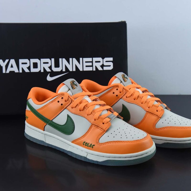 Florida A&M x Nike Dunk Low "COLAC" 白绿橙低帮休闲板鞋 纯原大厂出品 货号:DR6188 800