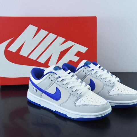 Nike SB Dunk Low GS "Ivory Hyper Royal" 米白蓝 3M反光低帮休闲板鞋 货号:FB1841-110