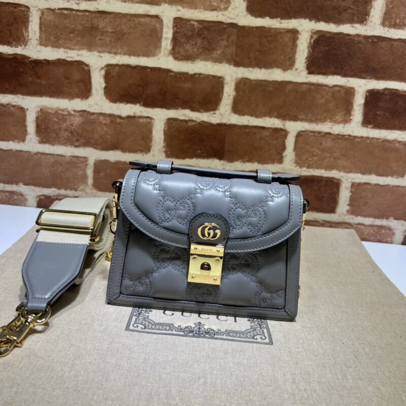 GUCCI古驰GG Matelassé皮革小号手提包724499