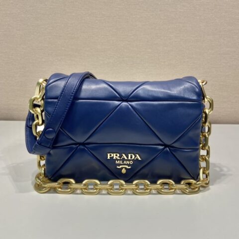 PRADA普拉达System软羊革单肩包1BD328