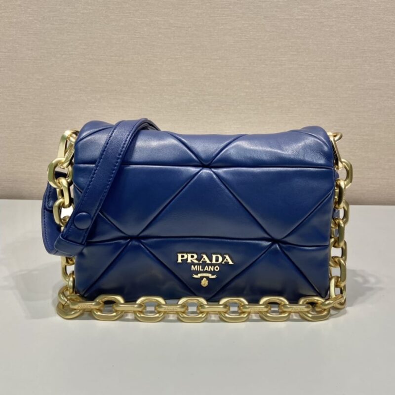 PRADA普拉达System软羊革单肩包1BD328