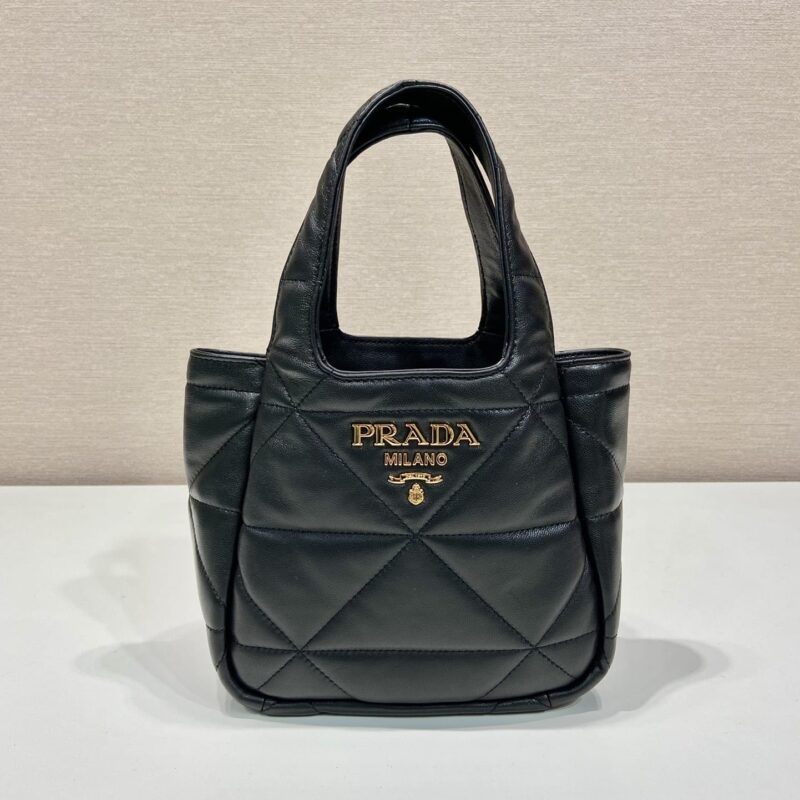 PRADA普拉达mini菱格菜篮子1BG451