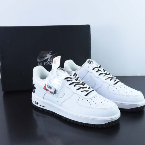 NK Air Force 1 Low 白灰 扑克牌大王低帮休闲板鞋 货号:KH0806-168