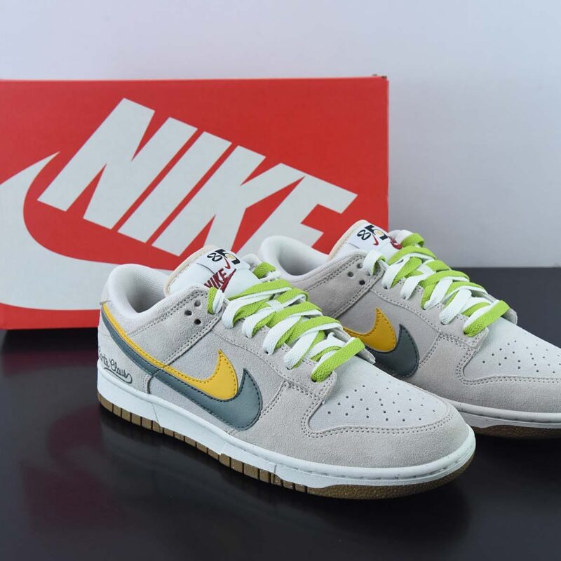Nk SB Dunk Low "85" 绿黄双勾 SB低帮运动休闲板鞋 货号:DO9457-111