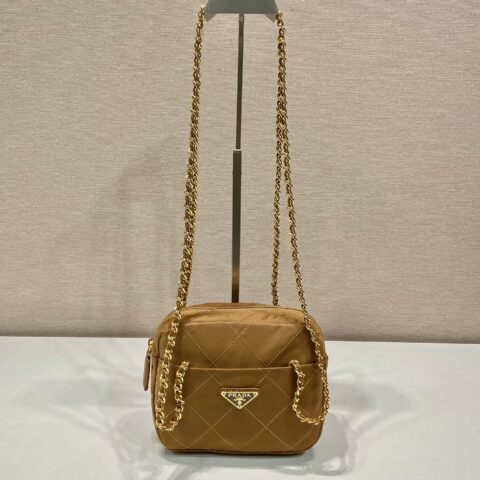 PRADA普拉达Vintage中古链条菱格流浪包1BD632