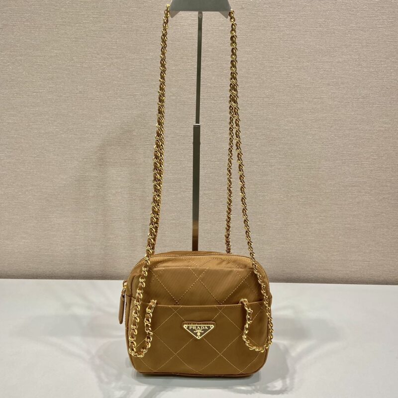 PRADA普拉达Vintage中古链条菱格流浪包1BD632