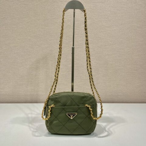 PRADA普拉达Vintage中古链条菱格流浪包1BD632