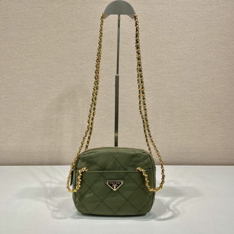 PRADA普拉达Vintage中古链条菱格流浪包1BD632