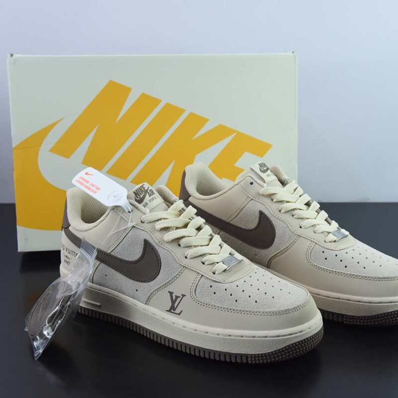 NIke Air Force 1 AF1 空军一号/低帮 卡其棕 LV印花货号:BS6055-301