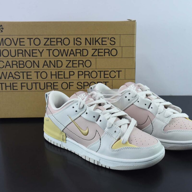 Nike Dunk Low Disrupt 2 白粉色 小型Nike Swoosh低帮休闲板鞋 货号:DV4024-001