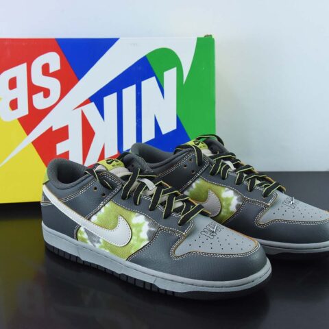 HUF X NK SB Dunk Low 纽约刮刮乐灰绿低帮休闲板鞋 FD8775-002