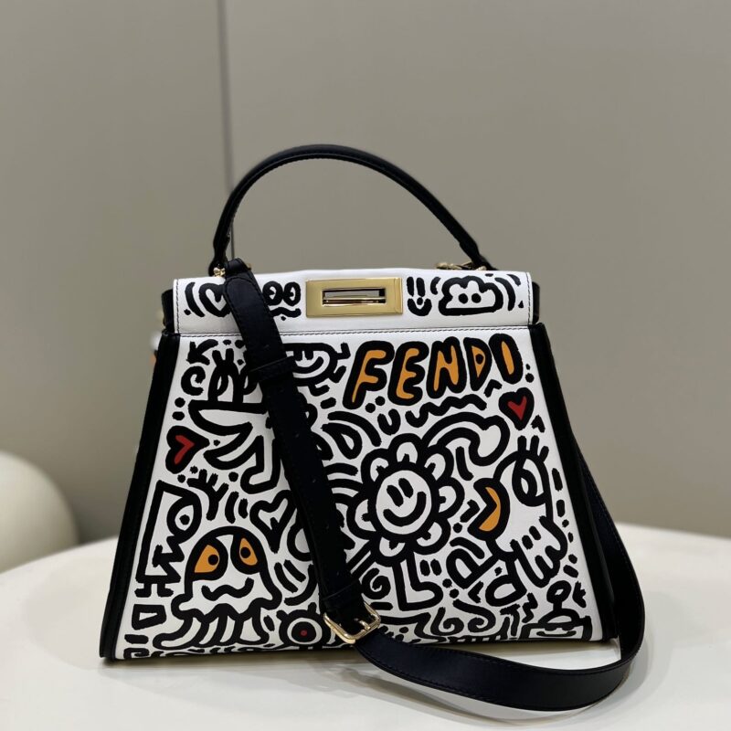FENDI芬迪PEEKABOO涂鸦手袋8325