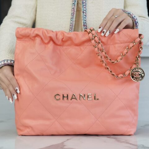 CHANEL 22 手袋 AS3261淡橙色