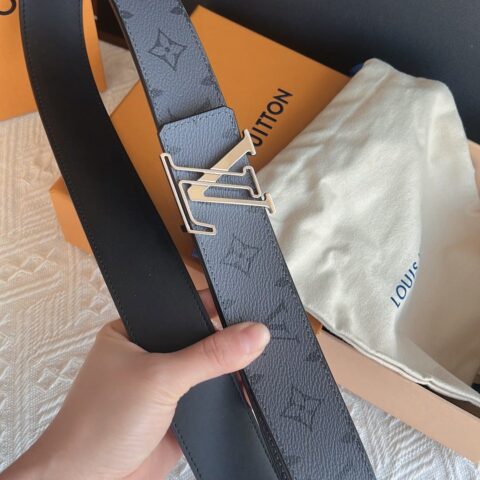 LV/路易威登 经典Monogram 图案Dove 双面腰带4.0cm