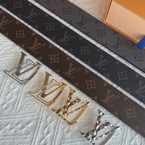 LV/路易威登 经典Monogram 图案Dove 双面腰带4.0cm