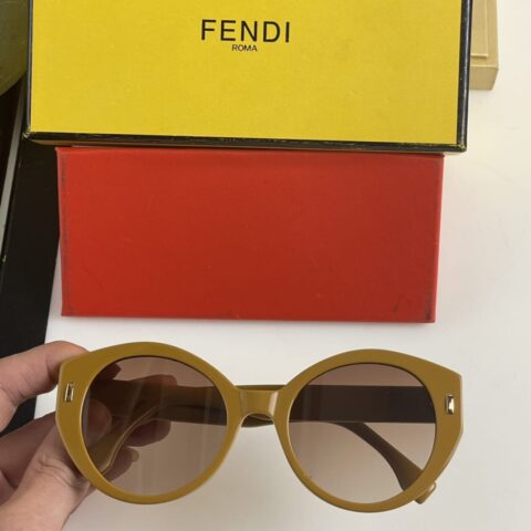 FENDI芬迪圆框女士太阳眼镜