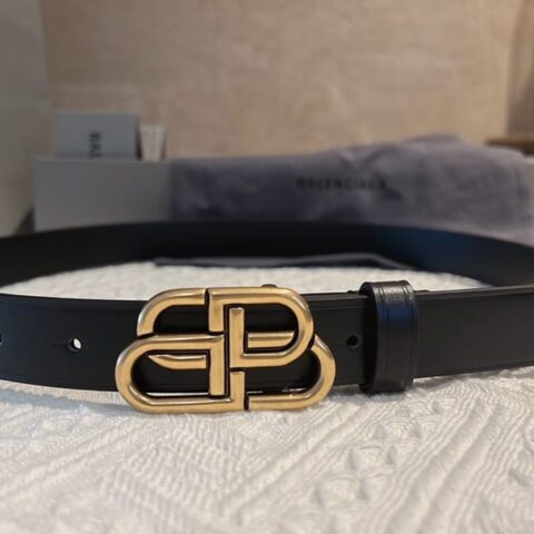 BALENCIAGA巴黎世家 女士2.5cm锁扣BB腰带