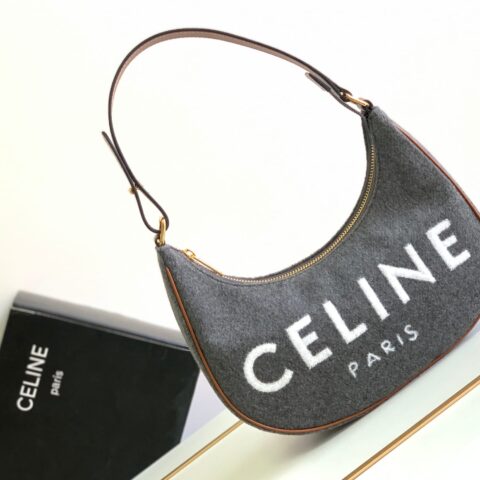 CELINE赛琳23s新款毛昵AVA刺绣牛皮革手袋193952