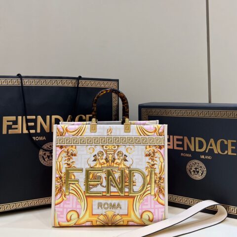FENDI芬迪世纪联名系列TOTE手袋80092