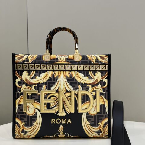 FENDI芬迪世纪联名系列TOTE手袋80092