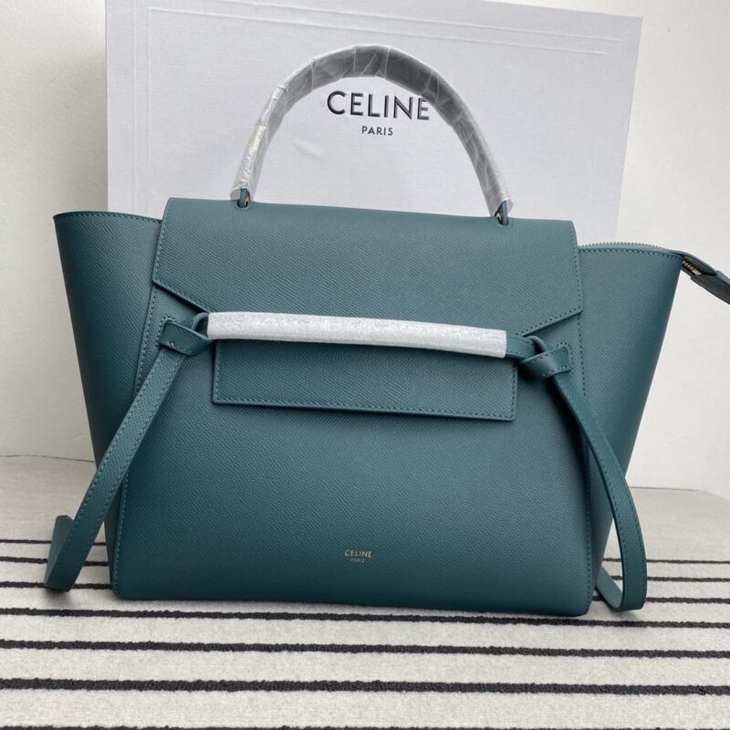 CELINE赛琳普鲁士蓝掌纹BELT MINI迷你粒面小牛皮手袋189103