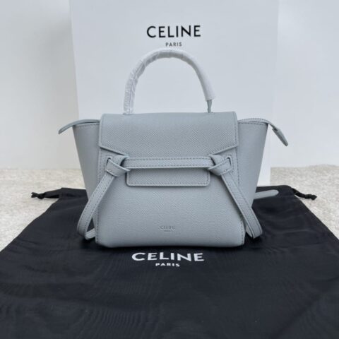 CELINE赛琳Belf PICO矿物色掌纹迷你粒面小牛皮手袋194263