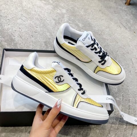 Chanel香奈儿 2023原版定制大象纹小牛皮运动鞋