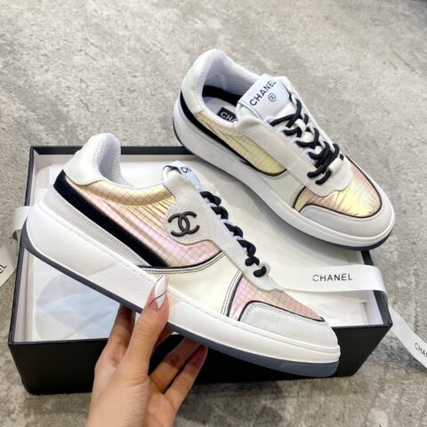 Chanel香奈儿 2023原版定制大象纹小牛皮运动鞋