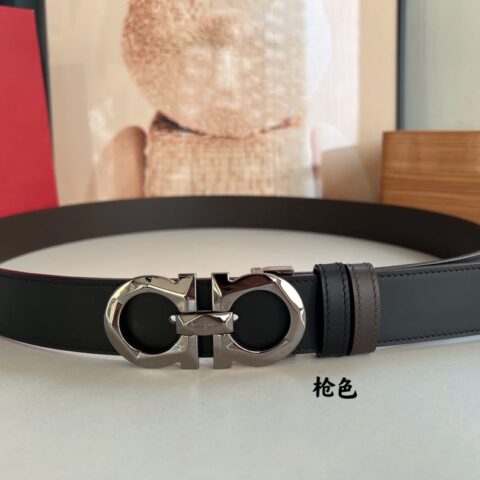 FERRAGAMO菲拉格慕   精品上乘材质男士3.5cm腰带