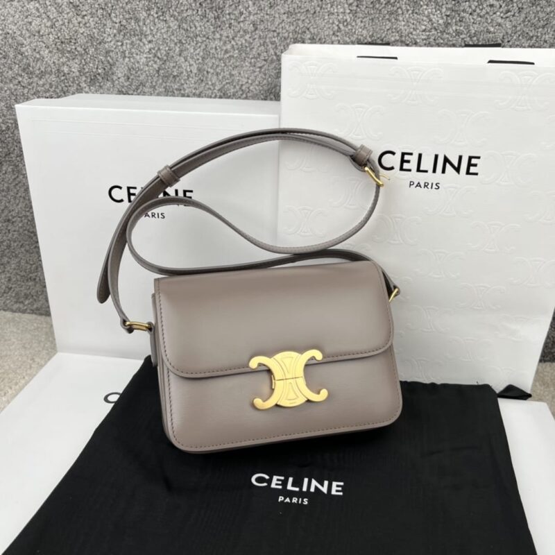CELINE赛琳TRIOMPHE小号亮泽小牛皮手袋188423