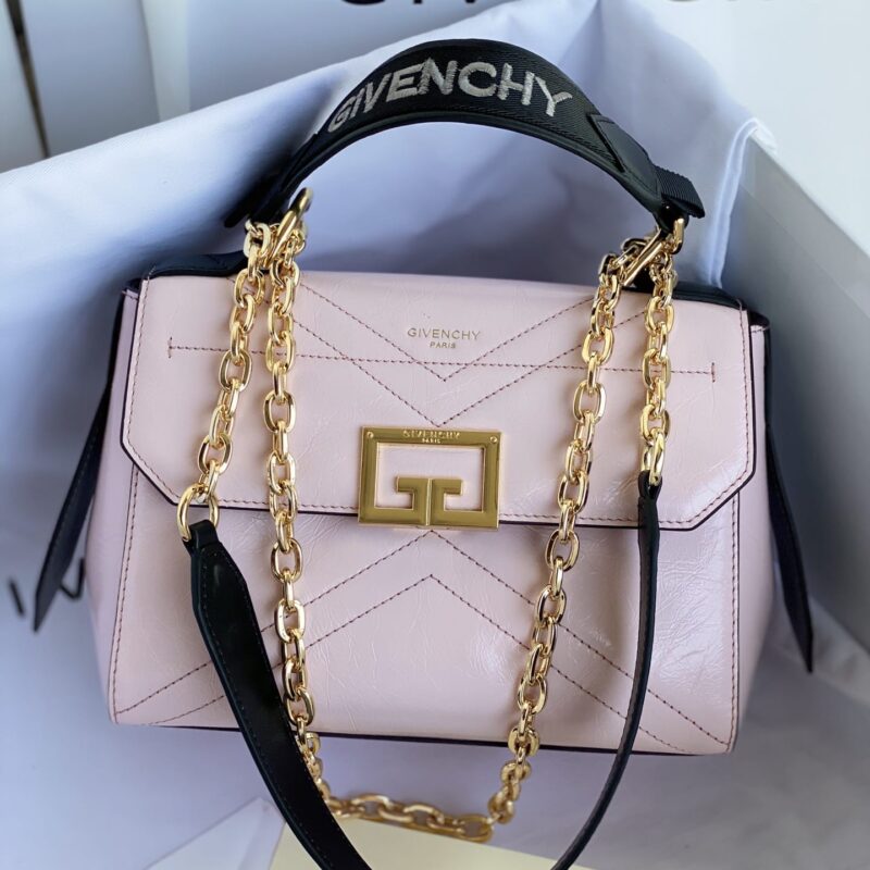 Givenchy纪梵希亮面褶皱牛皮手袋9404