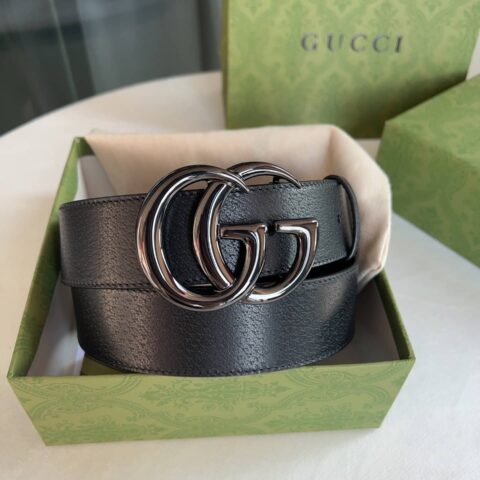 Gucci古驰 采用进口牛皮精工制作男士3.8cm腰带
