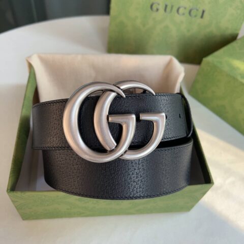 Gucci古驰 采用进口牛皮精工制作男士3.8cm腰带