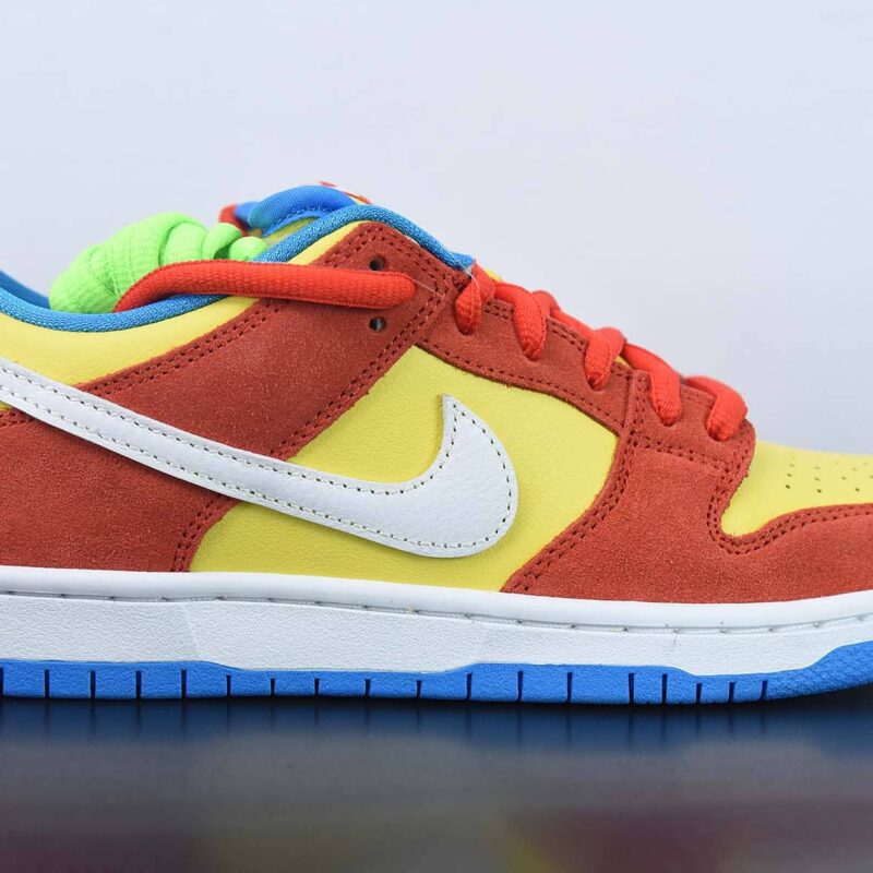 耐克Nike SB Dunk Low"Bart Simpson"扣篮系列低帮休闲运动滑板板鞋“辛普森黄橙蓝” 货号:BQ6817-602