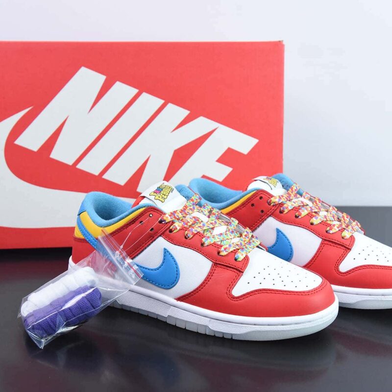 Nike Dunk Low "Fruity Pebbles"詹姆斯联名 水果麦低帮运动鞋 货号:DH8009-600