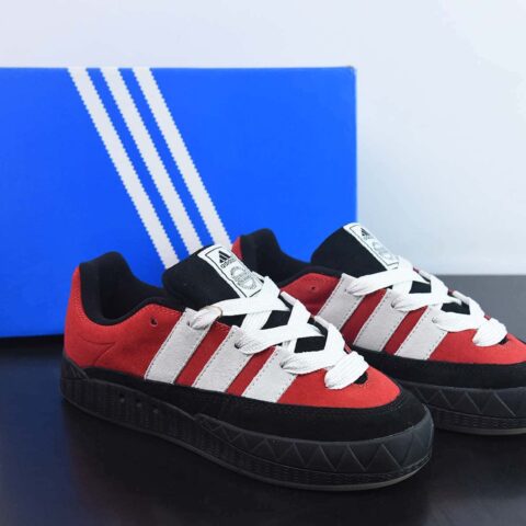 AD Adimatic Low 马蒂奇系列低帮 黑红 复古鲨鱼面包鞋运动休闲滑板板鞋 货号：GY2903