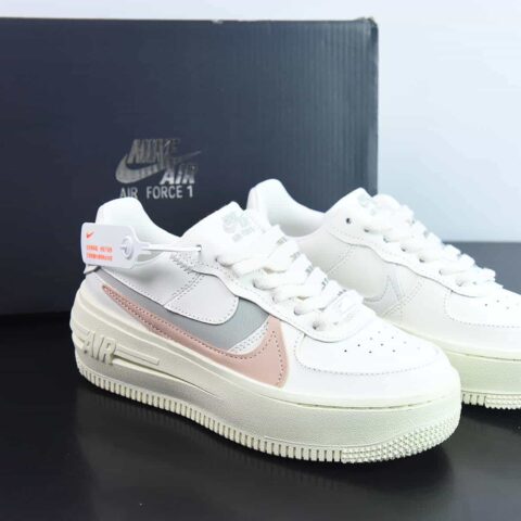 NK Air Force 1 PLT.AF.ORM "Triple White" 空军一号全新低帮休闲板鞋 货号:DJ9946-104