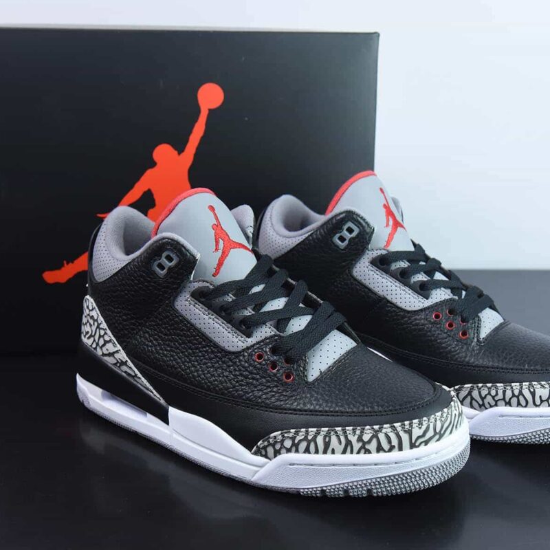 Air Jordan AJ3 Retro 黑水泥运动鞋 854262 001