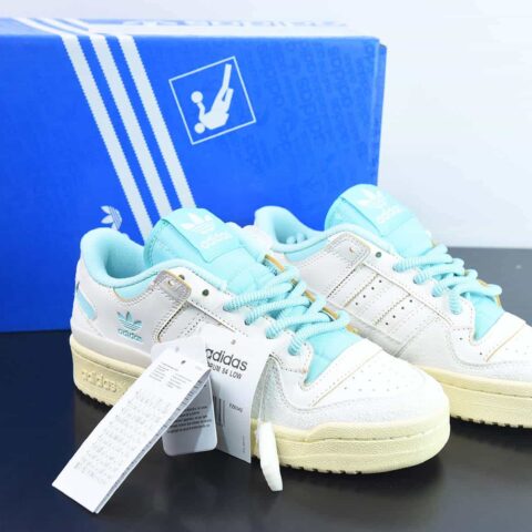 阿迪 84 三叶草 Adidas Forum 84 Low 货号:FZ6342 经典魔术贴复古板鞋 男女潮流头层皮休闲鞋