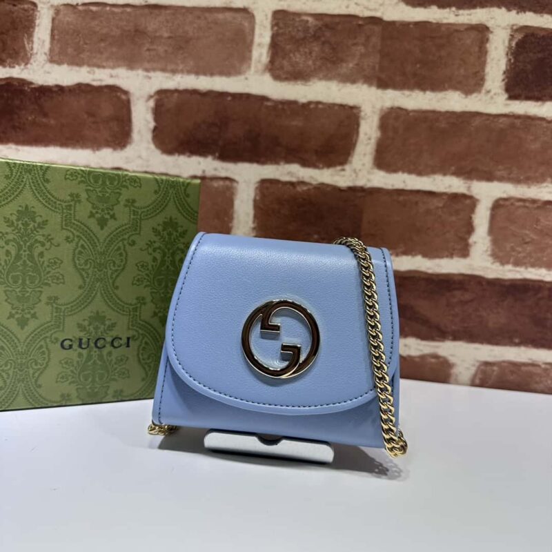 GUCCI古驰Blondie系列中号链条钱包725219