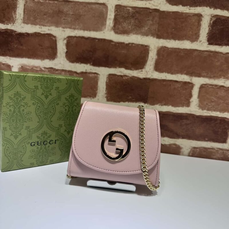 GUCCI古驰Blondie系列中号链条钱包725219